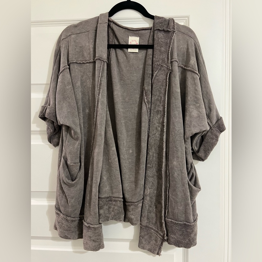 Freeloader Cardigan - Brown - Size Small